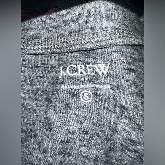 J.Crew Men’s Long Sleeve Grey‎ Heather Henley Size S - Picture 7 of 11
